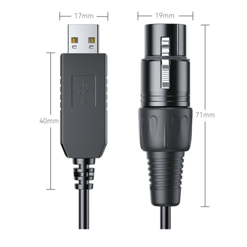 كابل USB إلى RS485 بمنفذ تسلسلي XLR