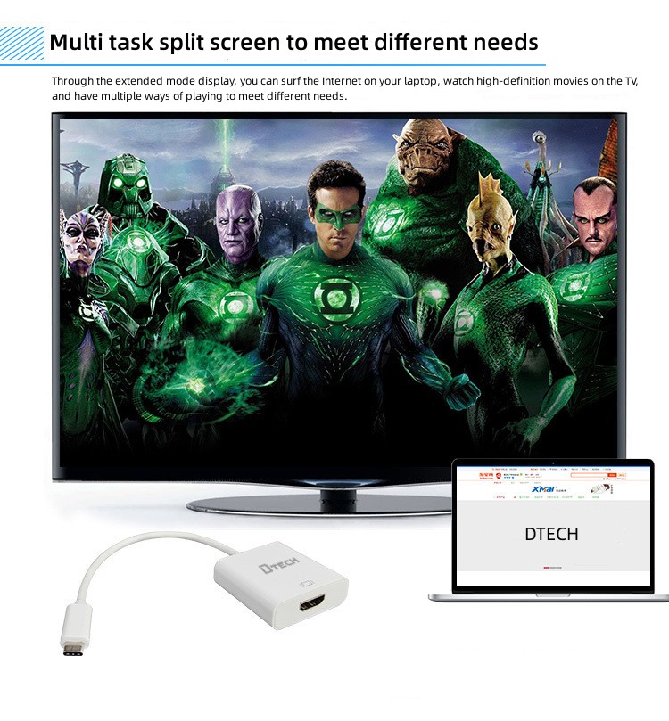 كابل من النوع C ذكر إلى HDMI أنثى