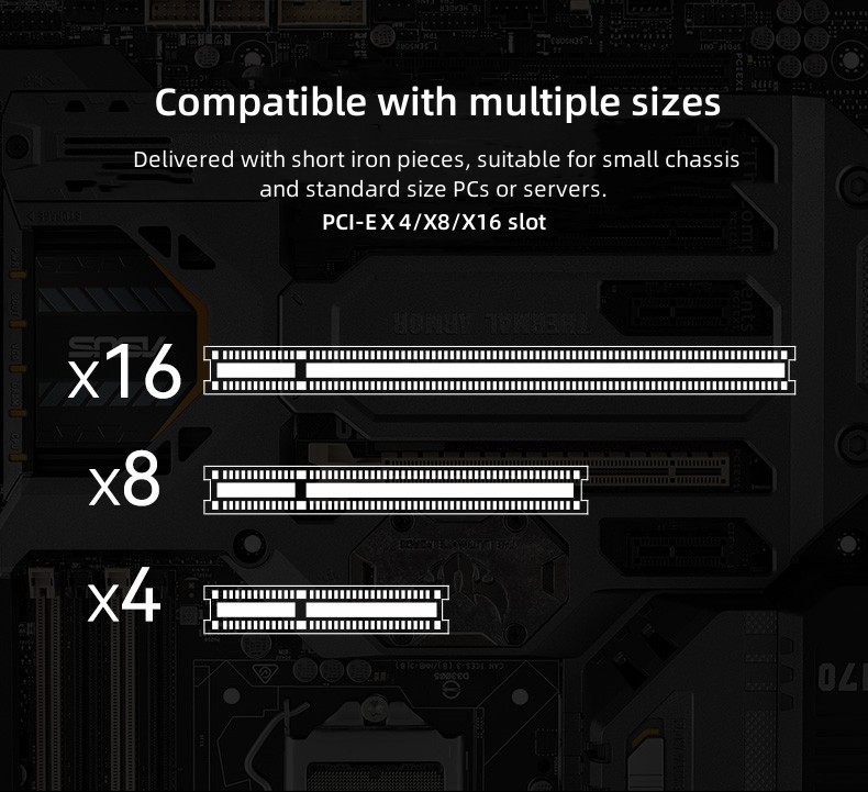 بطاقة توسيع PCI-E إلى 4 منافذ SATA3.0