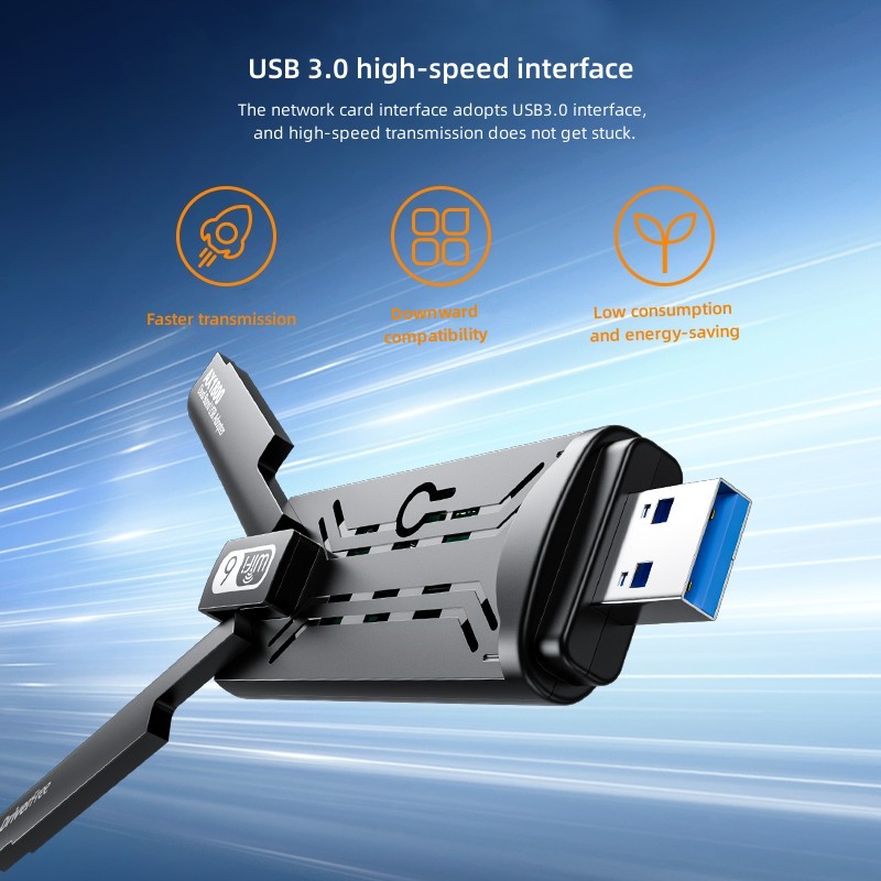 محول USB ثنائي النطاق بطول 1800 متر