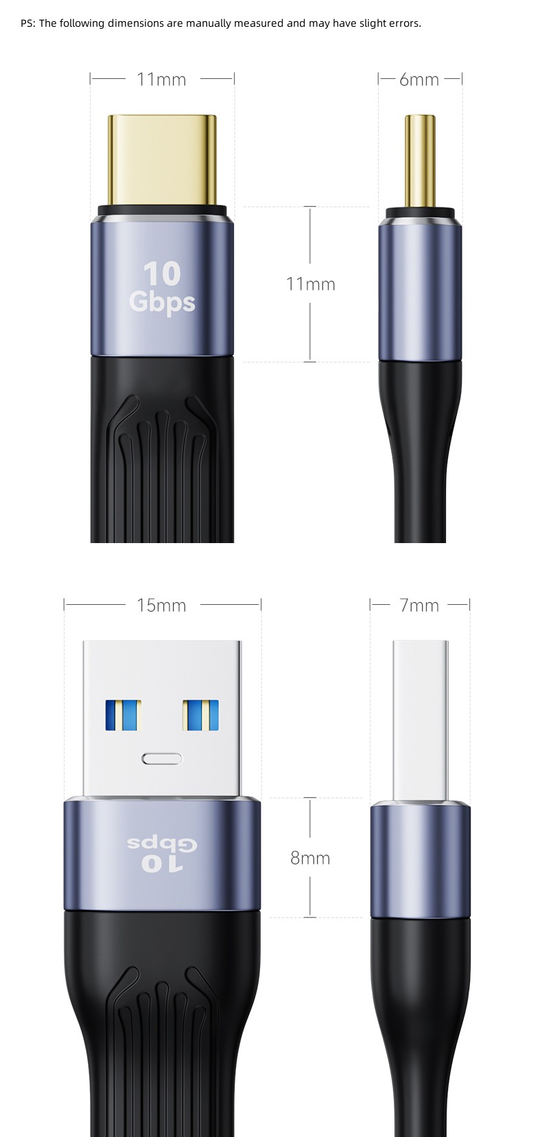 USB3.1 كابل بيانات متعدد الوظائف