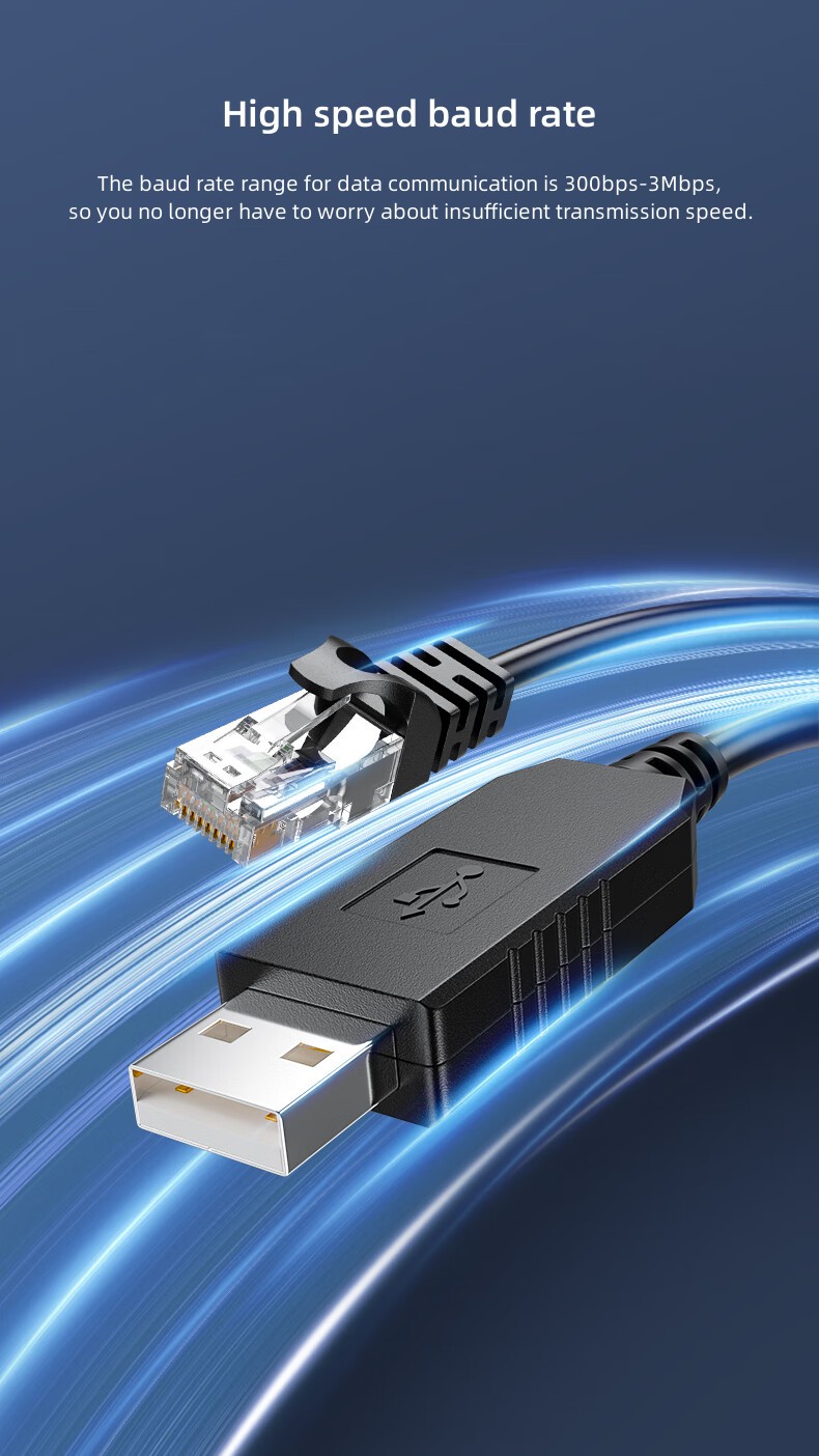 USB إلى RJ45 RS485 كابل تسلسلي