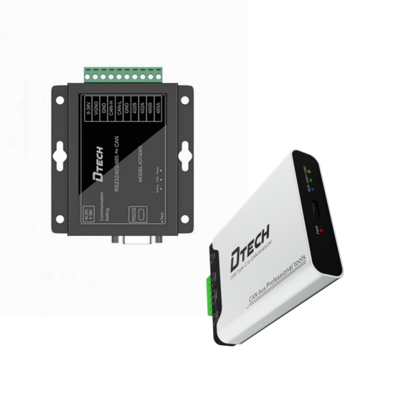 DTECH RS485 RS232 RS422 to Can Bus Protocol Converter USB Type C to CAN Test Debugger Data Analyzer Kit