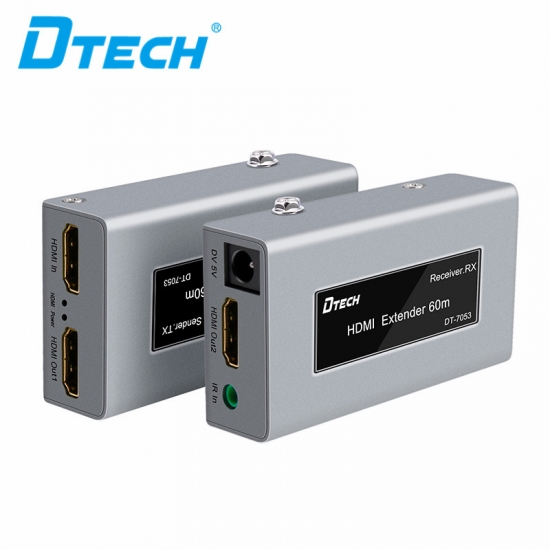 مبيعا DTECH DT-7053 موسع HDMI أحادي Cat5e / 6 بطول 60 متر
