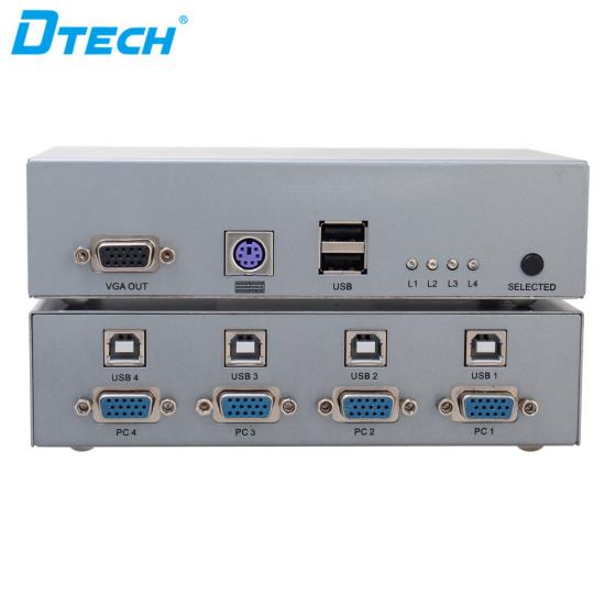 عالية الجودة dtech dt-7017 kvm switch 4x1
