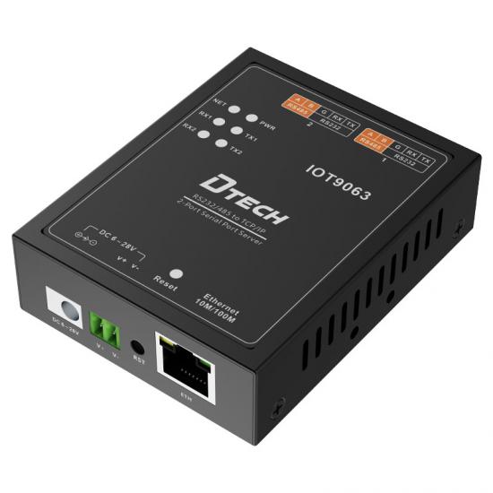 RS232 RS485 إلى محول الخادم التسلسلي TCP/IP Ethernet