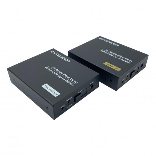 hdmi kvm الألياف موسع